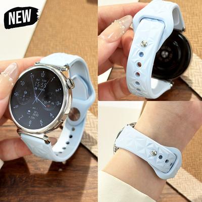 18mm Sports Silicone Watchband For Garmin Vivoactive 4S 3S Replace Strap For Huawei Watch GT6 GT5 GT4 41mm GT5 Pro 42mm Bracelet