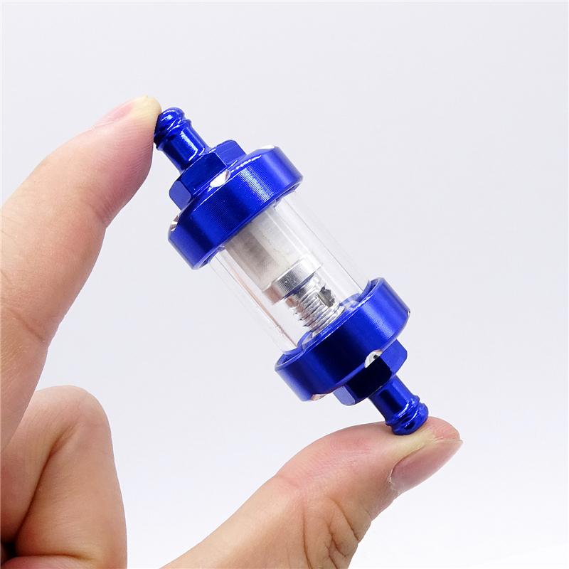 Univerzální 5 barev Motocyklový plynový palivový filtr Benzínový filtr Průhledné hadice Vnitřní otvor Sítko Příslušenství Moto