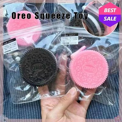 Super Měkká Oreo Sušenka Antistresová Hračka pro Uvolnění Tlaku Mačkání Sušenek Simulace Sušenky Dekomprese Ručně Vyráběná Mačkací Hračka Dárek