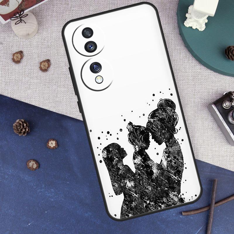 Super Mom Love Kid Case For Honor Magic 8 Pro 6 5 7 Lite Cover For Honor 200 400 90 70 50 X8a X8b X9a X9b X9c
