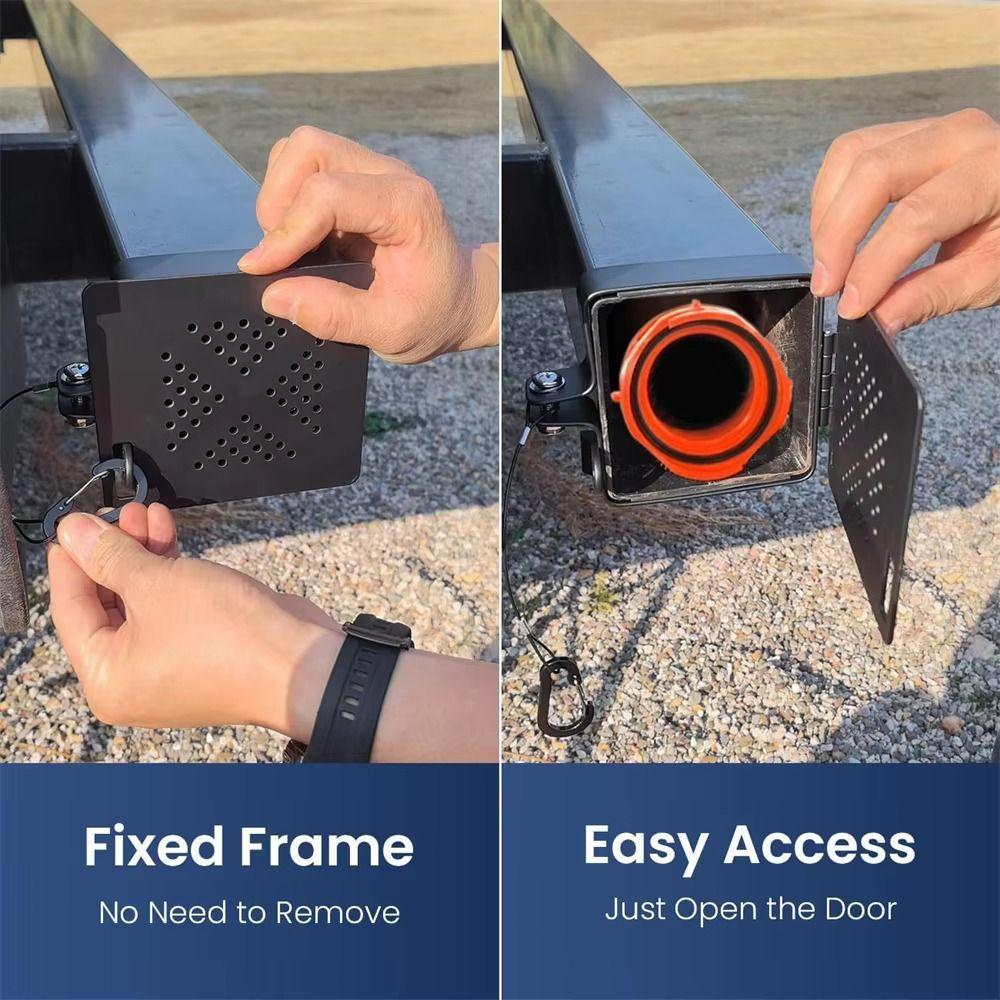 Weatherproof RVs Bumper Plug End Caps 4inch Square Camper Bumper End Caps  RV Accessories