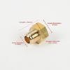 Raccord Flare Adaptateur Tube Cuivre Laiton Femelle-Mâle 1/4" 3/8" 1/2" 3/4" Raccord Tuyau Laiton Réducteur Joint