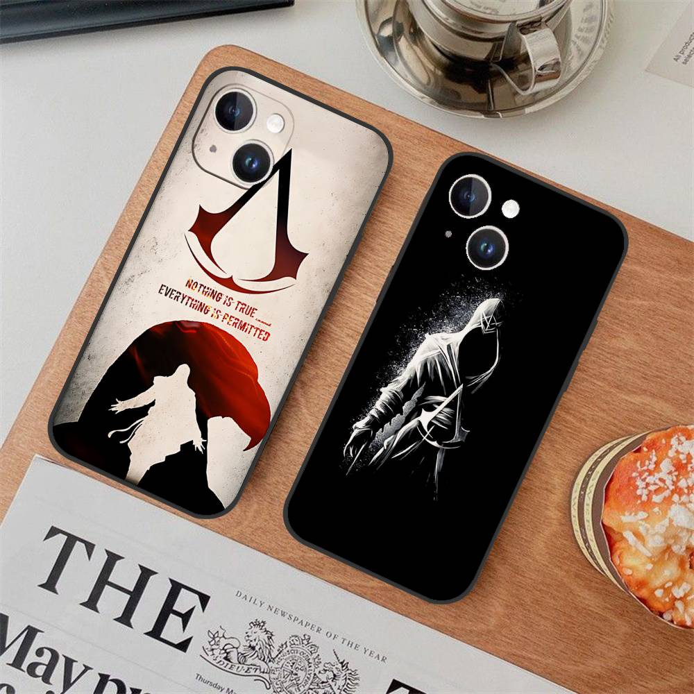 A-Assassins Game C-Creed Custodia per Telefono Custodia per Telefono Per Iphone 17 16 15 11 13 14 Pro Max X Xr Xs Max 12mini Cover Nera
