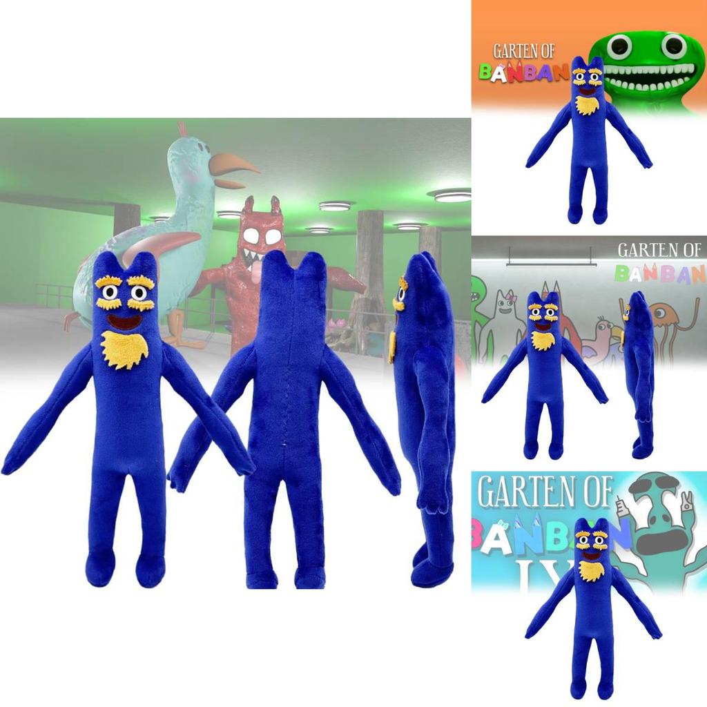 Adorable Purple Yellow Mustache Garten Of Banban Plush Toy Soft Pp Cotton Stuffed Doll