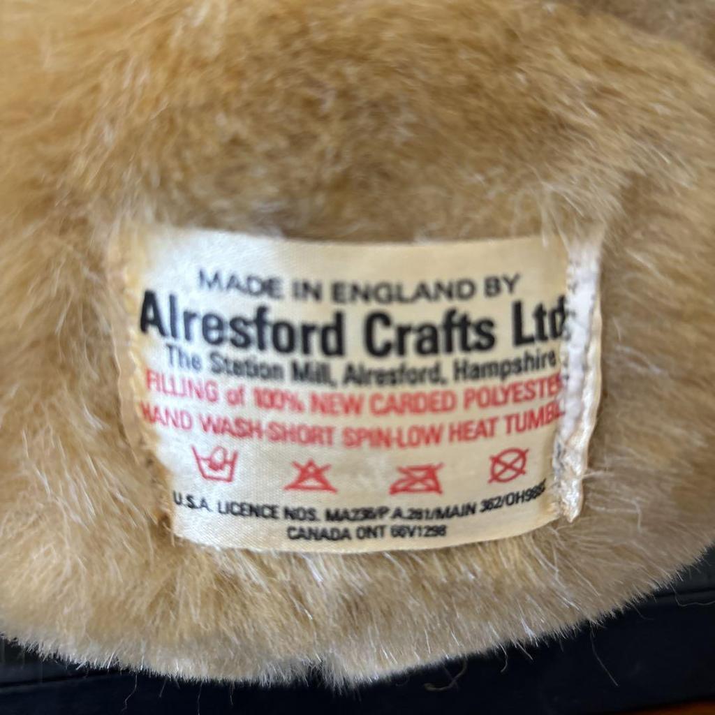[USED] Alresford Crafts Teddy Bear, Made In the UK