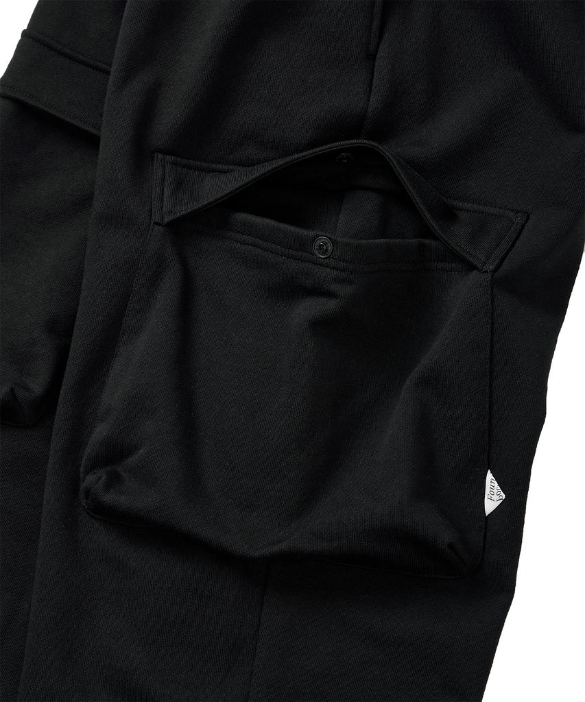 FOUNDPOCKET Field Cargo Sweatpants Black