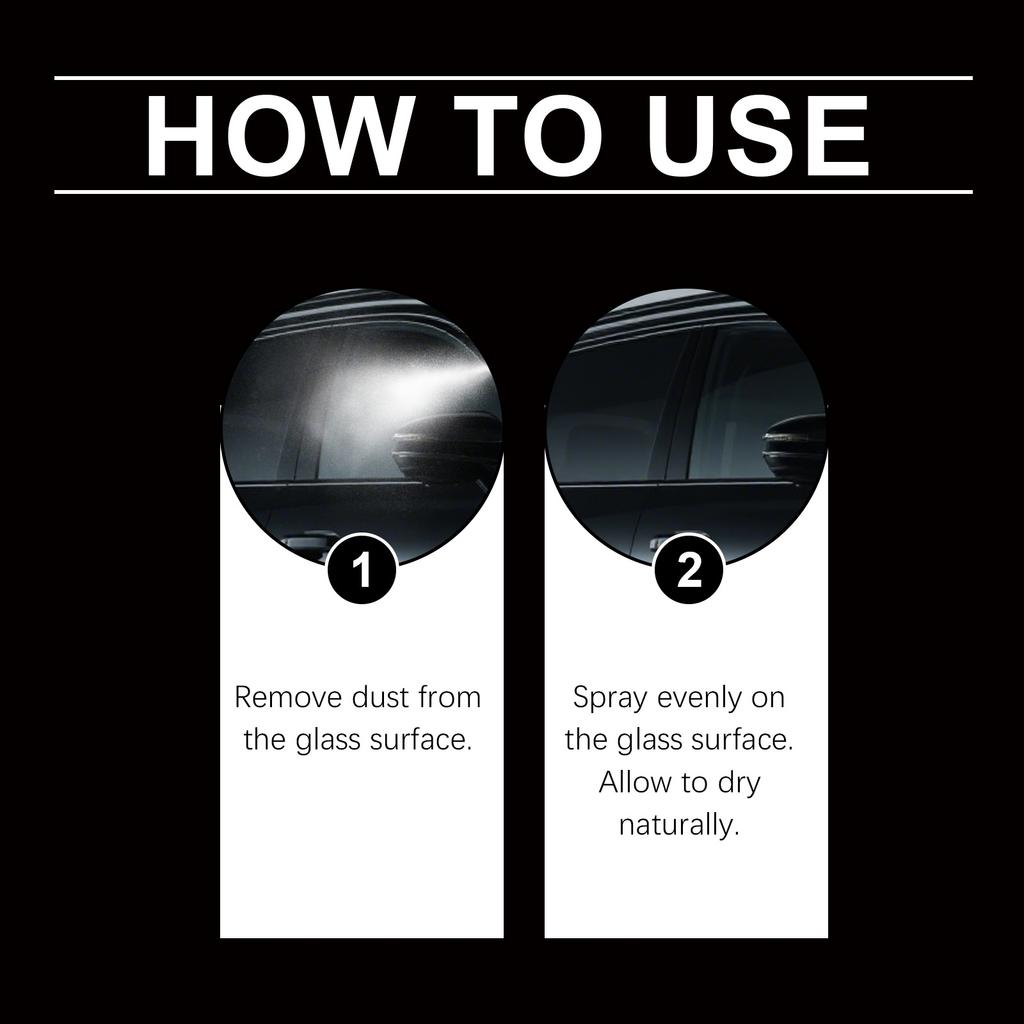 Cars Glass Anti-Rain Spray Auto Water Repellent Coating Agent Removes Stains Oil Film Clear Vision Car Window Anti Fog Spray