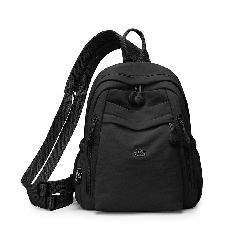 Women's Small Nylon Backpack Lightweight Waterproof Daypack with Front Pocket for Travel Daily Use