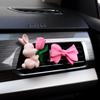 Cute Internet-Famous Bunny Car Air Freshener, Long-Lasting Aroma Diffuser, Car Vent Bouquet Decoration Clip, Gift for Girls