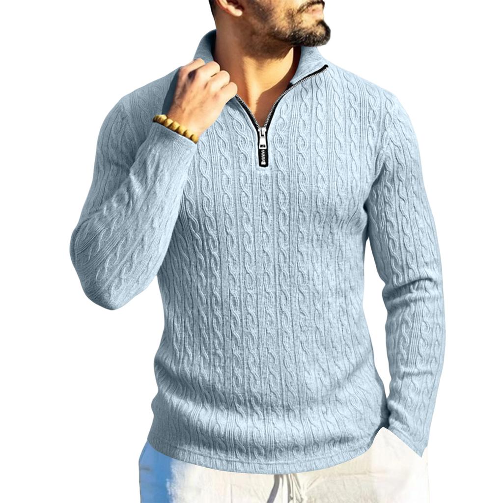 Herr Casual Halvdragkedja Långärmad Topp