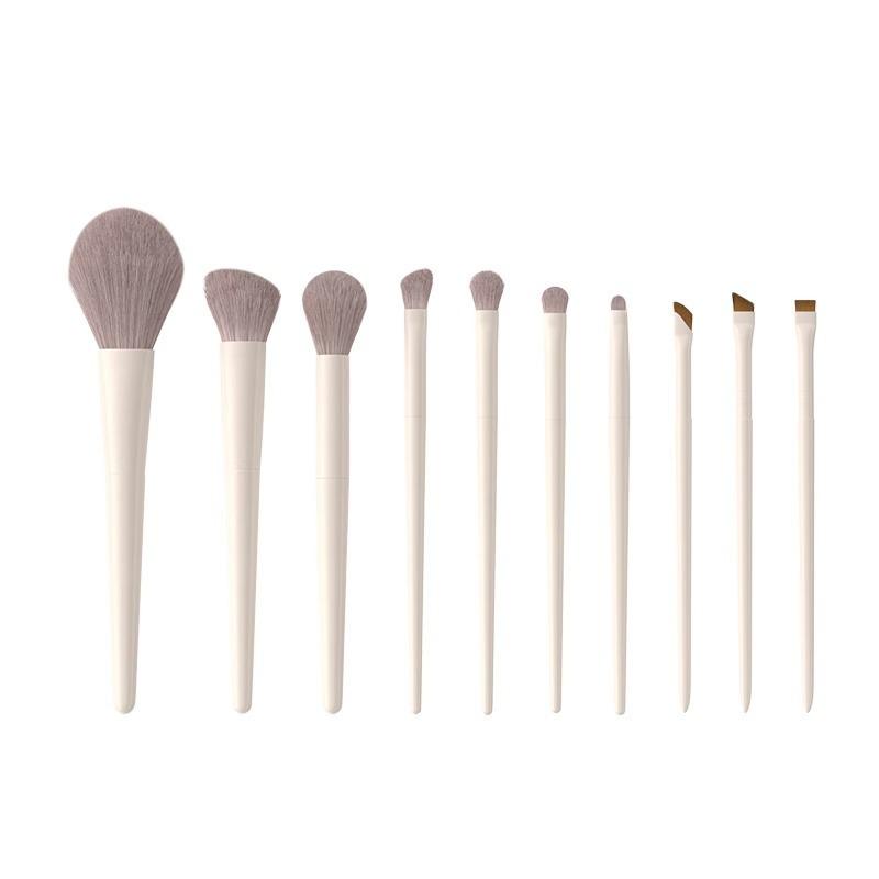 Cheng Shian's Yun Porcelain Makeup Brush Set: Eyeshadow, Blade, Scythe, Eyeliner, and Powder Brushes.
