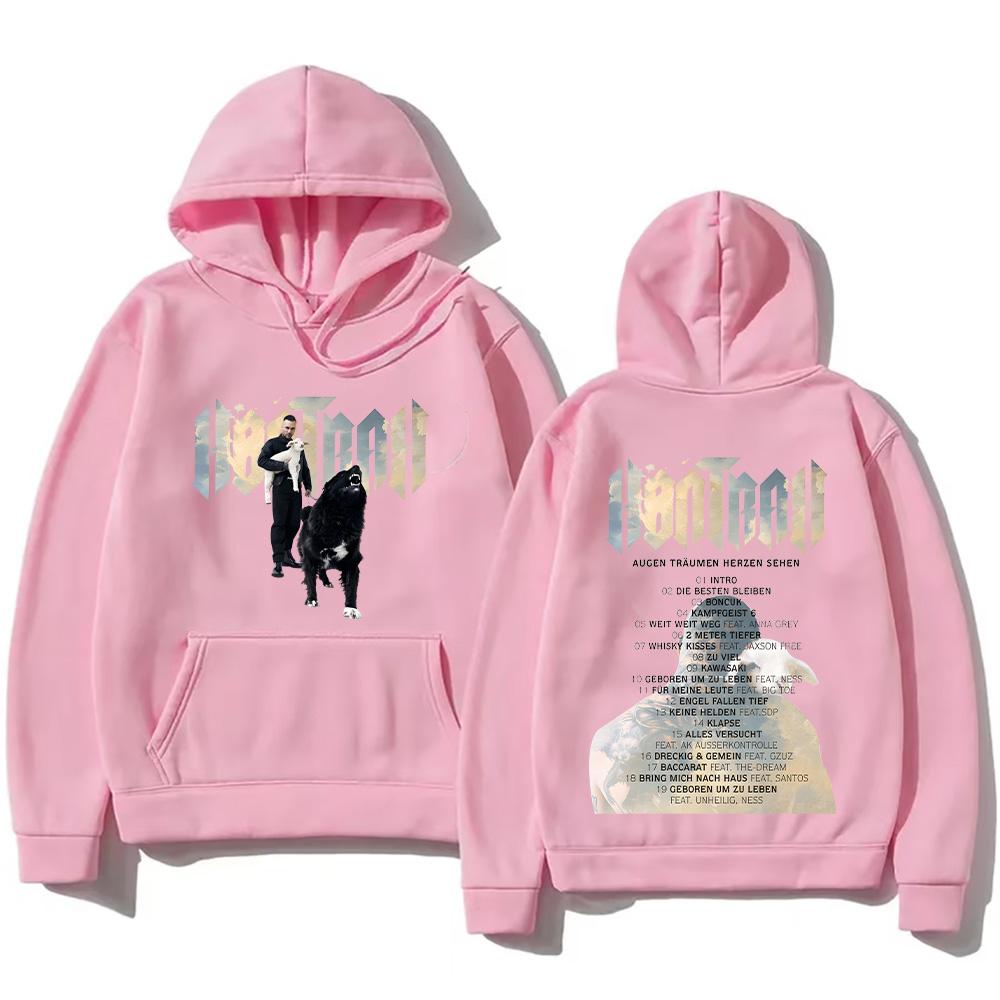

Kontra K Hoodies Augen Träumen Herzen Sehen New Album Graphic Sweatshirt Hip Hop Women Men Pullover M