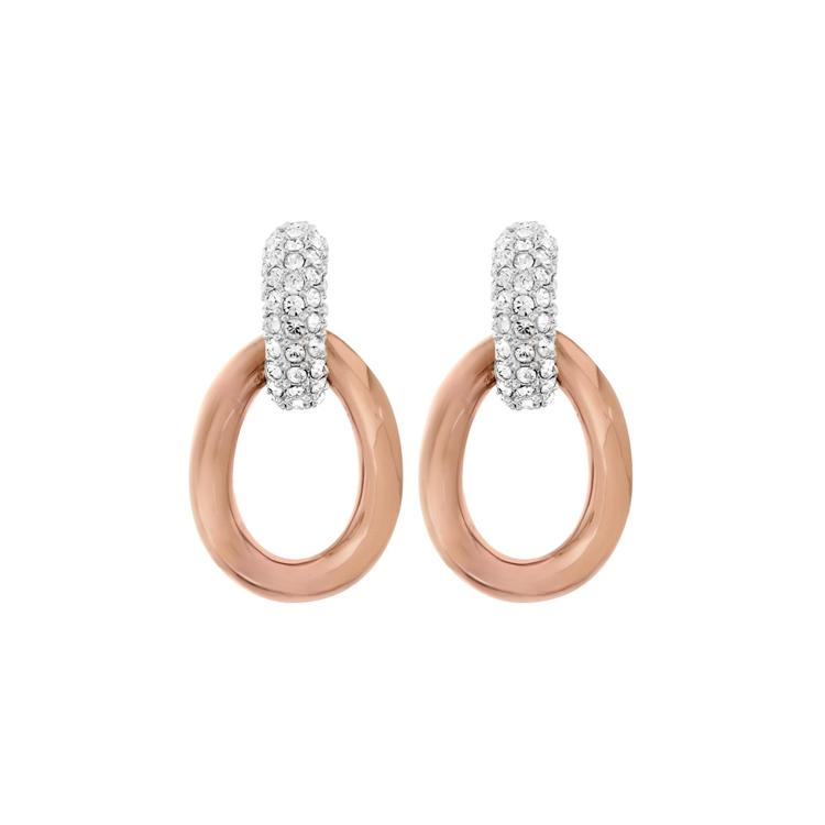 Swarovski Bound Earrings Womens Pink F