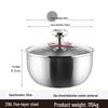 ZISIZ 304 Stainless Steel Mixing Bowl with Lid