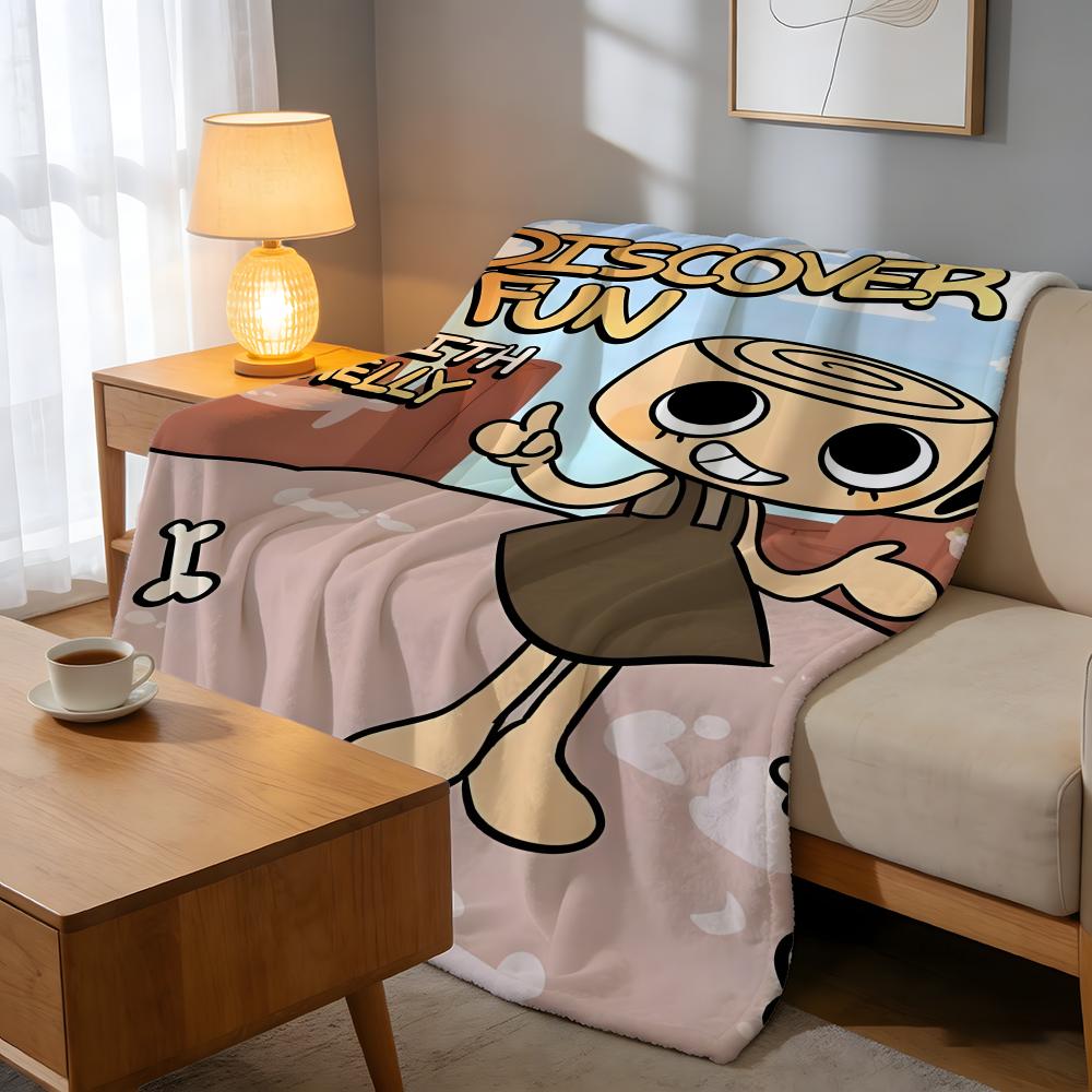 Throw High-Density Short Plush Blanket For Sofa Nap Air-Conditioned Room Soft Skin-Friendly D-DandyS Worlds