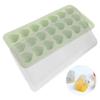 Heart-Shaped Ice Cube Trays With Lid 21-Holes Silicone Ice Ball Maker Mold
