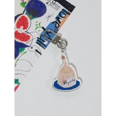 Via01 Via01 X Grim Is Life Cake Keychain