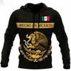 Sweats à capuche du Nouveau-Mexique Sweat à capuche pour homme Impression 3D Drapeau du Mexique Tops Automne Manches longues Vêtements de rue Sweat à capuche à capuche de créateur pour homme