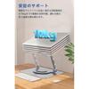 Aluminum Alloy Laptop Stand, 360° Rotation, Adjustable Height and Angle, Foldable, Non-Slip, Tablet