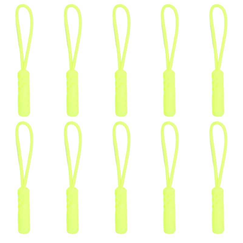 10 ks/sada 10 barevných zipů, stahovacích koncovek, náhradních sponek na lano, spony na přezku, kufr, stan, batoh, zip na šňůru