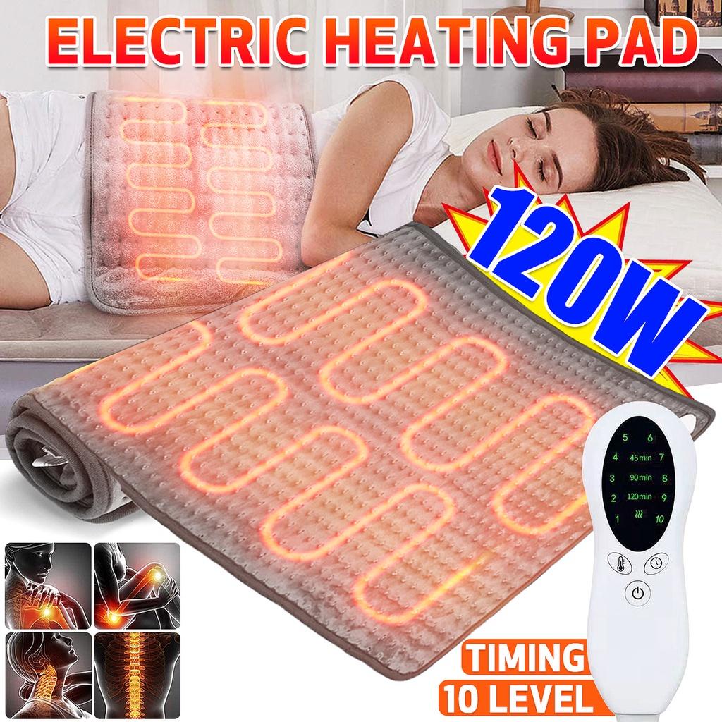 43x84cm 120W 10 Level Timer for Shoulder Neck Back Spine Leg Pain Relief Wrap Temp Heater Pad Electric Heating Pad
