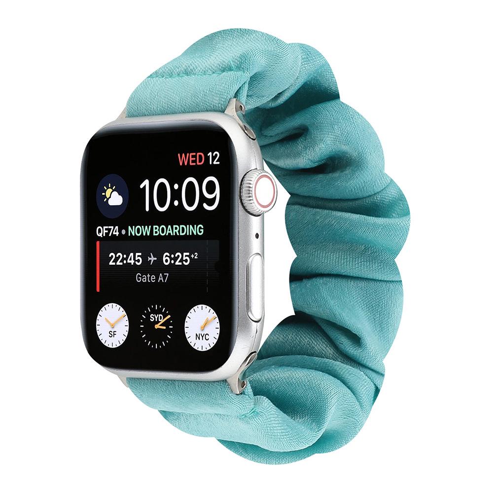 Compatible Apple Watch Scrunchie Band for Series 8/7/6/5/4/3/2/SE - Elastic Intestine Ring Design Wristband