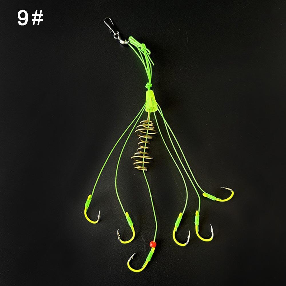 Method Leader Explosion String Hook Hanging Tackle Stainless Steel Feeder hook  Fishing