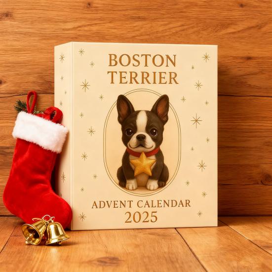 Cartoon Terrier Advent Calendar 2025 24 Days Christmas Countdown Calendar Interactive