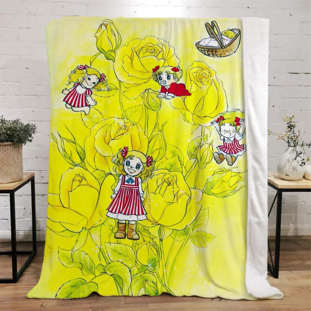 Candy Candy Fluffy Soft Blankets for Decorative Sofa Blanket Beach Towel Knitted Plaid Bed Throw Home Interior Luxury Bedding