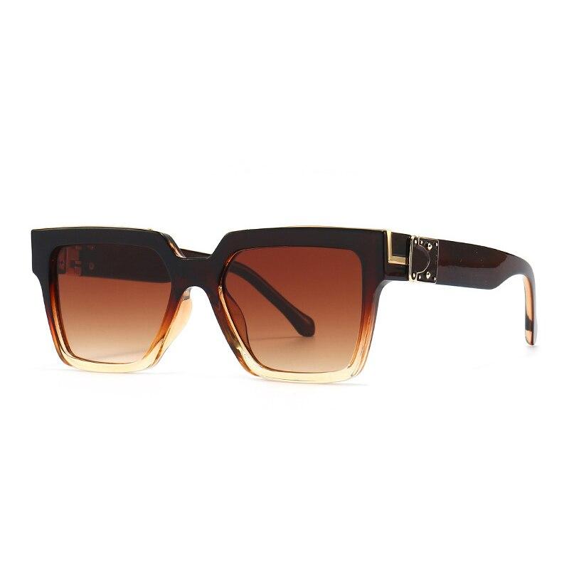 SHAUNA Retro Square Colorful Women Luxury Sunglasses Brand Designer Gradient Mirror Shades UV400 Men Trending Sun Glasses