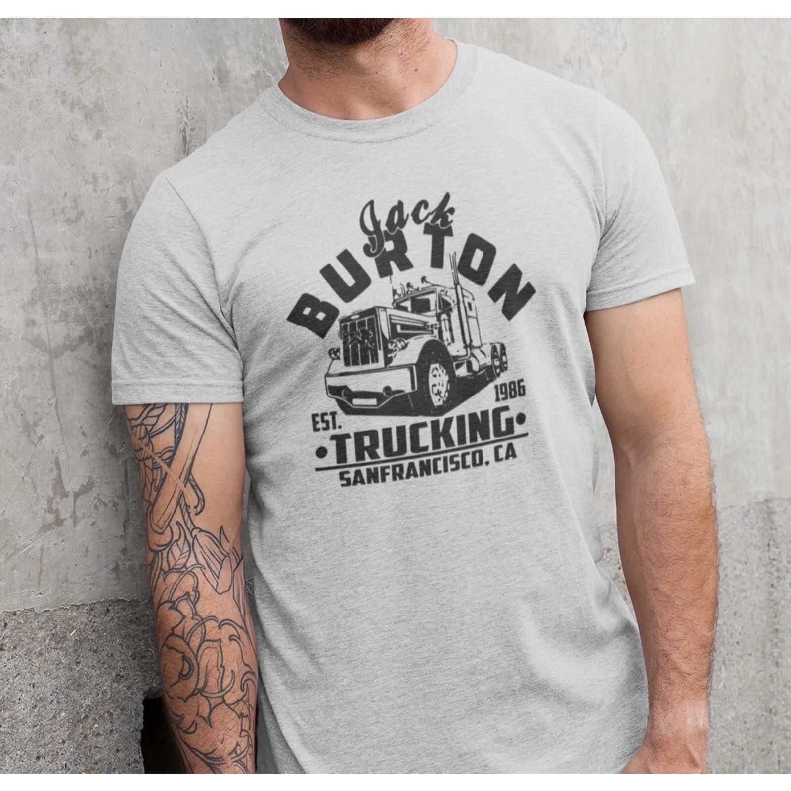 

ZX Summer BJack Burton TShirt Big Trouble in Little China Shirt Gift for Movie Lover Shirt Mens Round Neck Tshirt 4XL