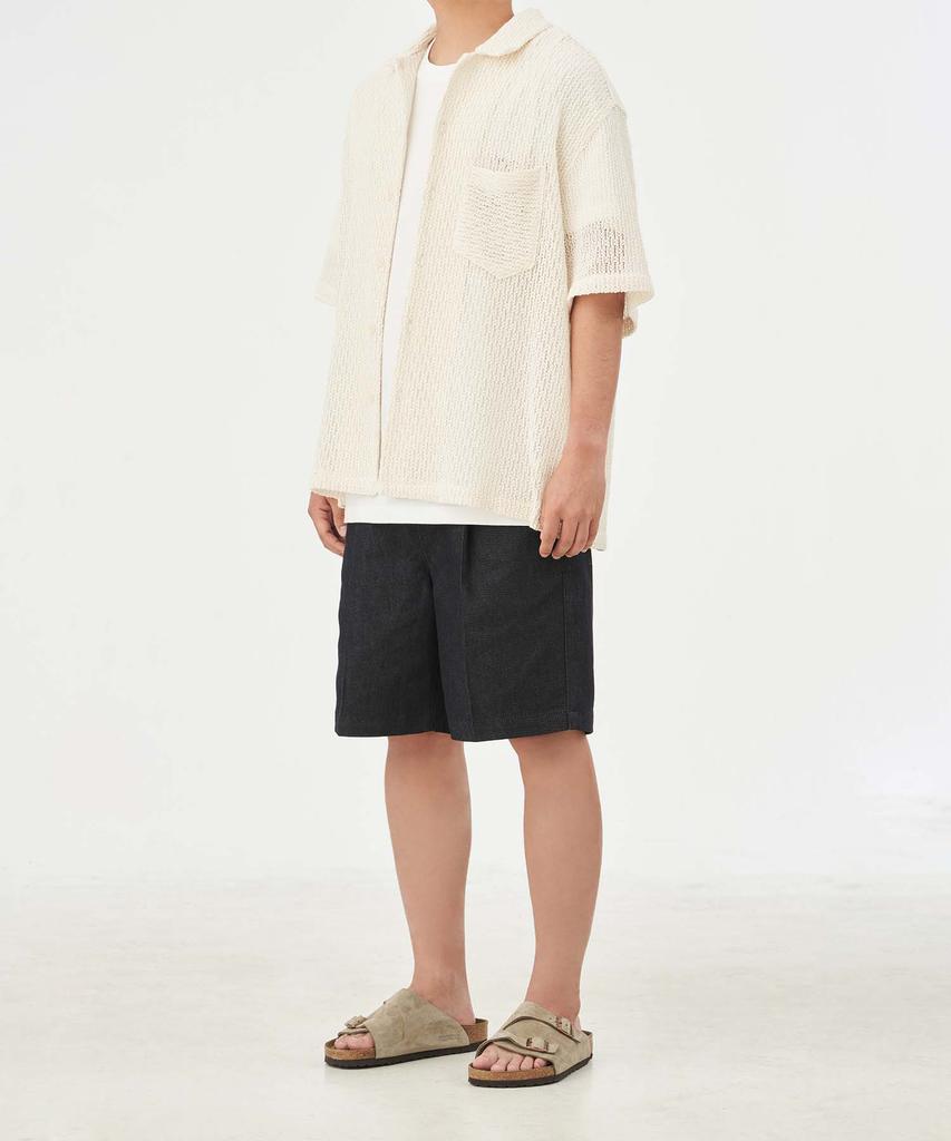 PLAC [Mergo X Plack] K02 Bermuda Non-Fade Shorts Indigo