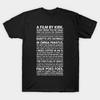 Men Black Print T-shirt Gilmore Girls Quotes No-Cut Transfer Paper Print Cotton Tshirt