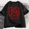 Japanese Octopus Graphic Print T Shirt Funny Y2k Vintage T-shirt for Women Soft Short Sleeve Unisex Casual Tops Women Clothing