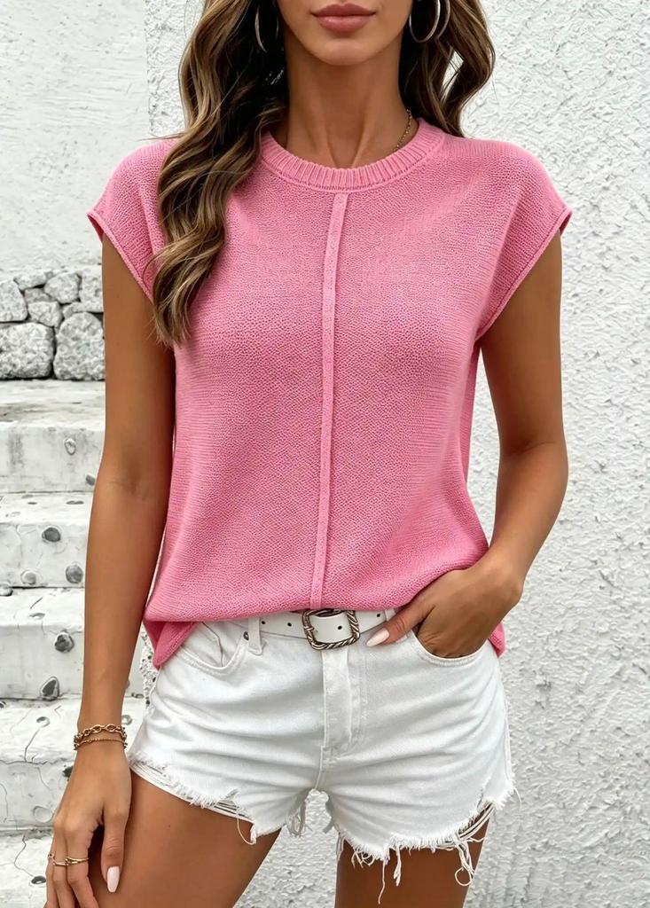 2026 Women's Solid Color Knitwear: Simple, Versatile, Casual Slim Fit Sweater - Trendy European and American Style