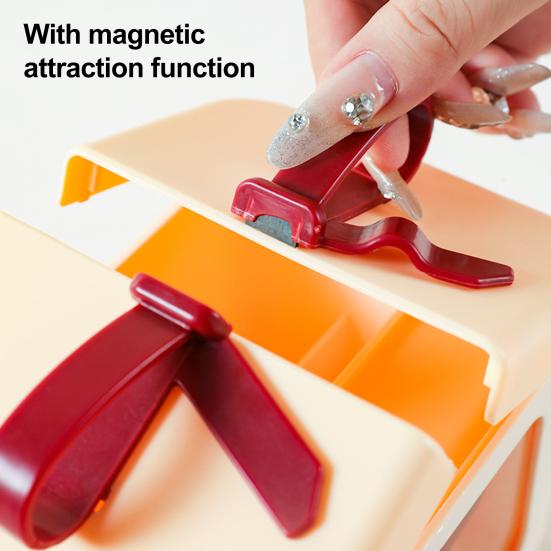 Yousheng Cute Lipstick Storage Box Small Makeup Case with Bowknot Lid Red Hearts 8 Slots Cosmetic Organizer for Lip Rouge Lip Balm Nail Polish