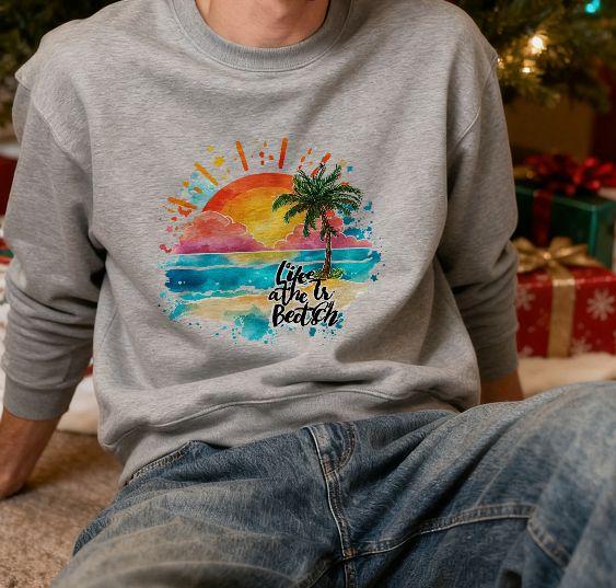 Cross Bestseller Summer Beach Watercolor Style Pattern Heat Transfer Prints & Transfer Films - DIY Iron-On Patches