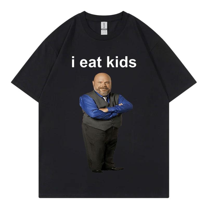 Bertram I Eats Kids Funny Meme T Shirt High Streer Fashion Trend Short Sleeve Tshirt Summer High Quality Cotton Tshirts Unisex