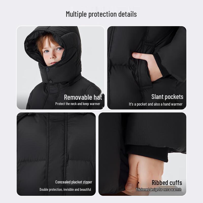 Snowflying Unisex Kids' Winter Thickened Down Jacket