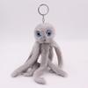 New Creative Octopus Fur Ball Keychain Cute Octopus Marine Life Plush Doll Bag Pendant Accessories