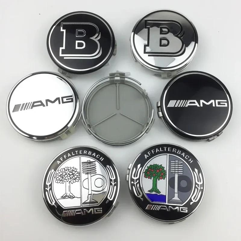 75mm 4 Stück Mercedes Benz Radnabendeckel Radkappe für Mercedes AMG Apfelbaum B w204 w211 w205 W212 w203 w213 w124 Autozubehör