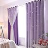 Hollow Star Curtains Of The Same Style, Lace Curtains, Dream Princess, Wind Height Blackout Double-Layer Curtains, Finished Products