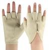 PU Leather Half Finger Gloves Button Hole Leather Gloves Stylish Women Leather Gloves  Performance