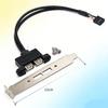 USB 9-Pin to Dual USB 2.0 Female Port Expansion Cable