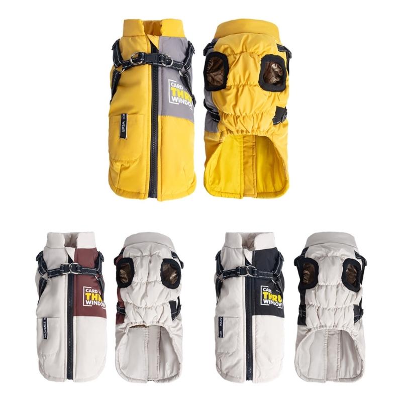 Cold Weather Protections Dog Coat for Large Dog Windproof Comfortable Winter Warm Jackets for Breeds Outdoor Activity