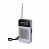 Portable FM AM Radio Rechargeable Portable Pocket Radio with Loud Speaker and Headphone Jack for Home Gray
