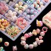 Pure Hand-painted Beads Stickers Diamonds Set Pearl Diy Jewelry Accessories Material Package Beads Car Pendant Cell Phone Chain Beads