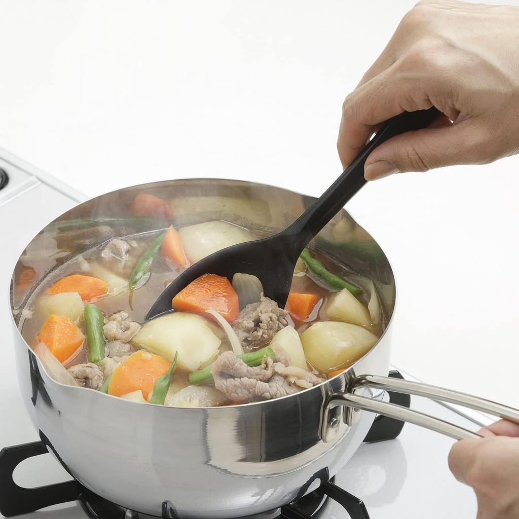 Shimomura Kikaku Silicone Cooking In Dishwasher Heat and Scoop with This One Does Not Scratch Frying Easy To Suitable for Small Ideal for and 43247