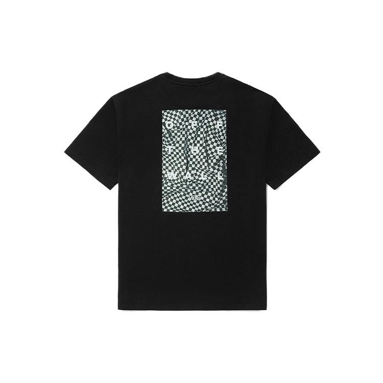 Футболка Vans с опущенными плечами, унисекс, черная VN0A5H56BLK M