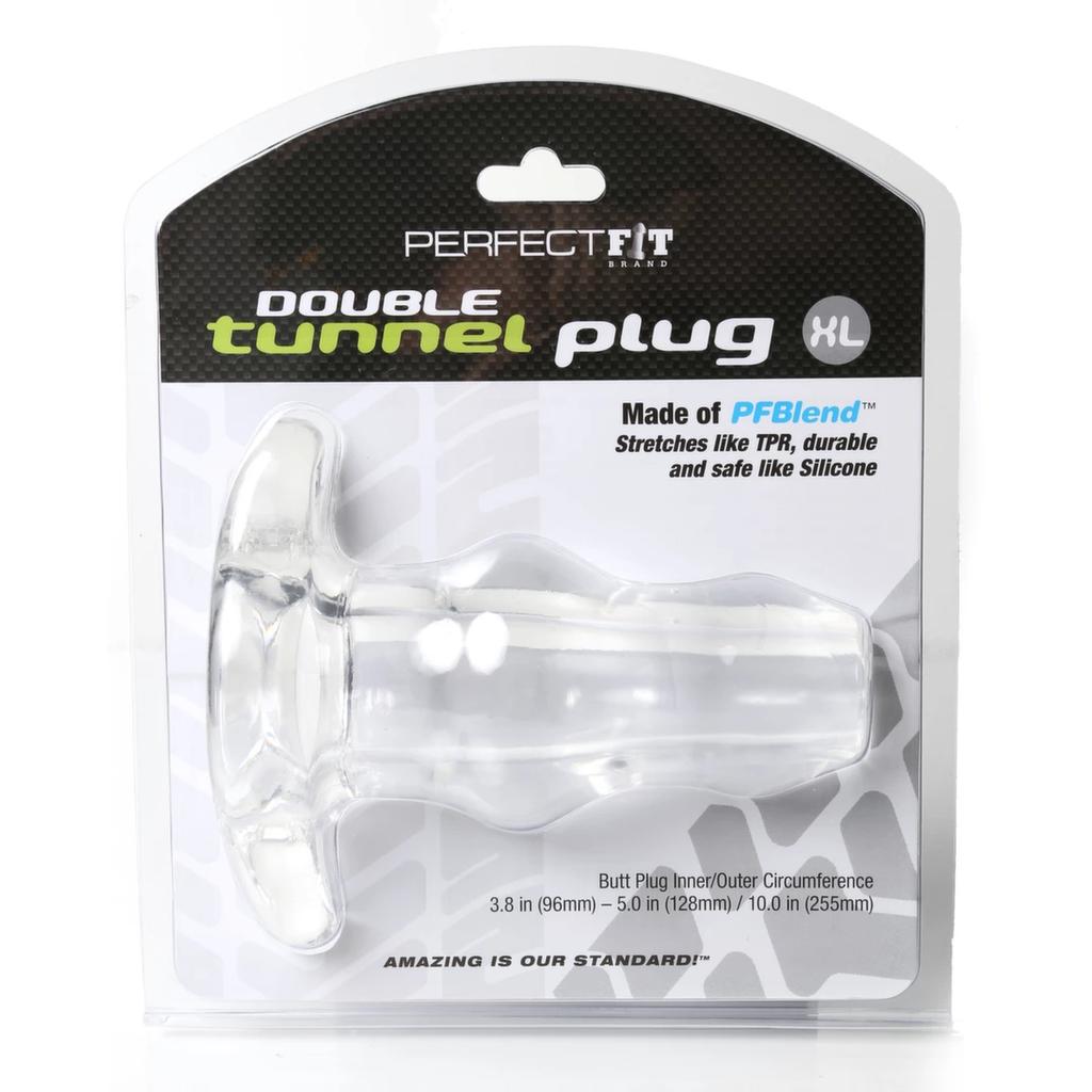 Perfect Fit Double Tunnel Plug Xl Clear